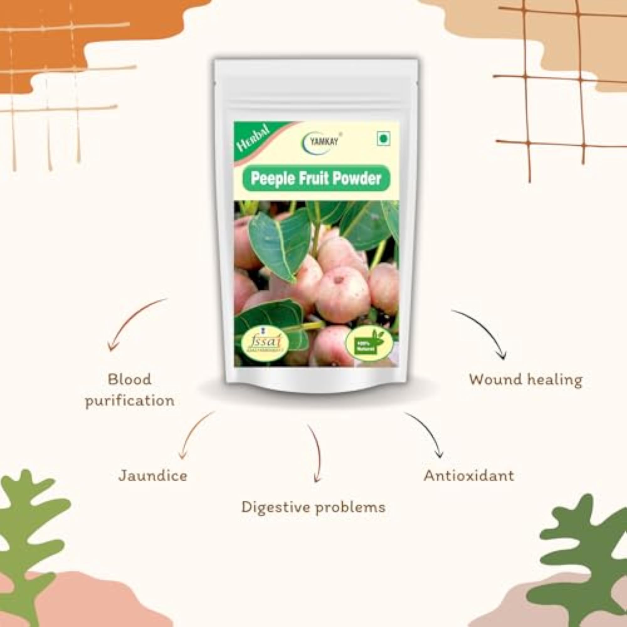 Peepal Tree Fruit Powder, Yamkay, 500 gm