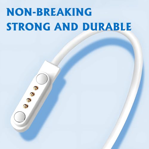 Magnetyczna ładowarka do smartwatcha, 4-pinowy kabel ładujący USB 7,62 mm, kompatybilna z różnymi markami smartwatcha, kompaktowa i lekka konstrukcja, wzmocnione bezpieczeństwo, inteligentna ładowarka