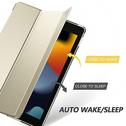 Image of Moko Smart Case for iPad 9th / 8th / 7th Gen Case 10.2 Inch, Champagne Gold