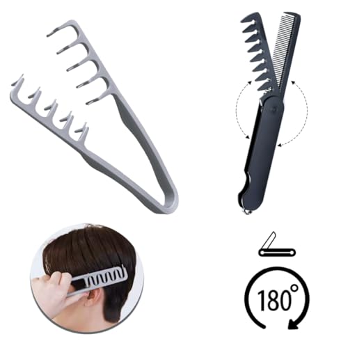 Image of Texture Comb, Texturizing Comb for Men & Women - Volumizing & Detangling Comb for All Hair Types, Thick, Curly & Straight Hairs, Works on Wet /Dry Hair, Travel-Friendly Hairs Styling Tool for Fluffy Texture & Waves