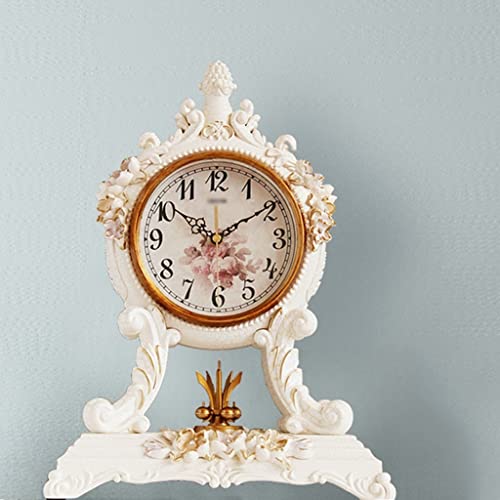 Reloj de mesa retro nórdico JFDBGU de diseño europeo moderno para salón 2