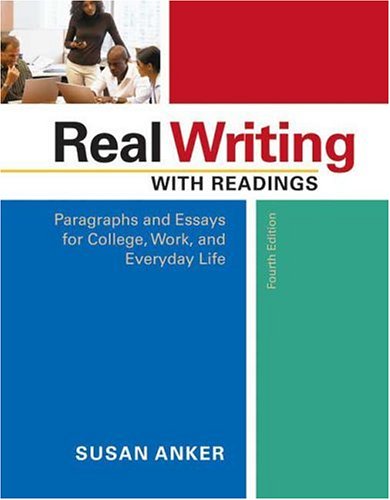 Real Writing With Readings: Paragraphs And Essa... 031244883X Book Cover