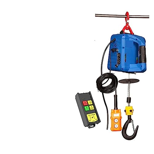 Montacargas eléctrico, Grúa de elevación eléctrica en miniatura for el hogar, grúa de elevación pequeña, polipasto eléctrico de tracción con Control remoto ( Color : 1 , Size : Upgrade 500kg 7.6m )