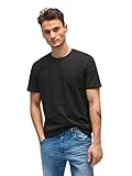t shirt schwarz gelb Doppelpack TOM TAILOR Herren T-Shirt 2er pack crew-neck, Gr. Large, Schwarz (black 2999)