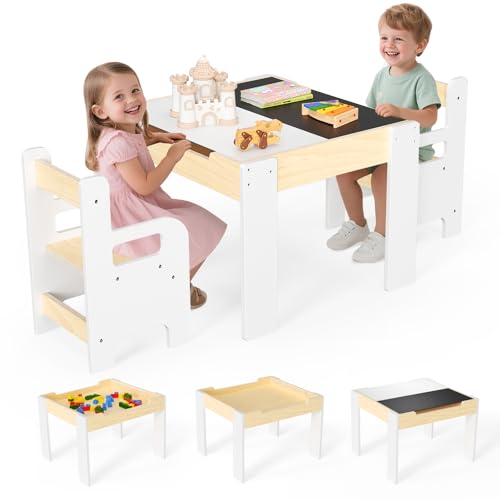CUPCHID Mesa infantil con 2 sillas