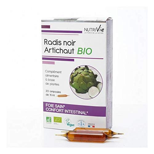Nutrivie  Cure Radis negro  Artichaut 20 bombillas  Lote de 3  Se vende por lote  Envío gratuito en Francia