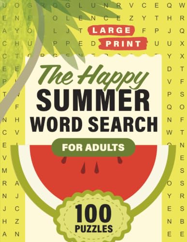 The Happy Summer Word Search for Adults: Large Print Puzzles to Relax Your Mind, Sharpen Your Focus, and Enjoy the Best of Summer (Happy Seasons Word Search) image 2