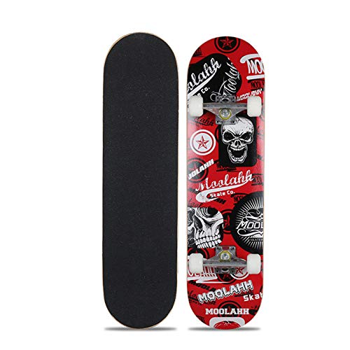 Skateboards 7 couches en érable double kick deck rigide pour durer