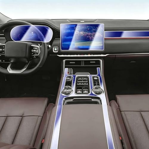 GENTERUN for FOTON Tunland V7 2024 2025 Panel Dashboard Navigation Automotive Interior Protective Film TPU Anti-Scratch Sticker