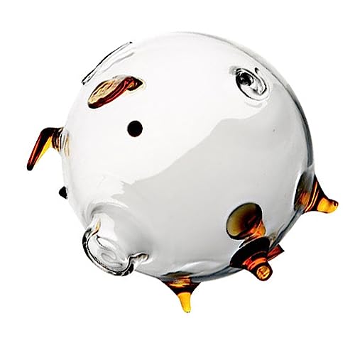 Abaodam Spargris Kille Leksaker Barn Leksaker Vuxen Leksak Barn Födelsedagspresent Leksaker Kawaii Pengabank Klar Myntbank Genomskinlig Sparkruka Glas Pengakruka Skrivbord Sparburk Bebis