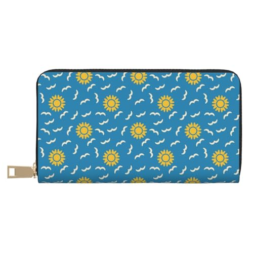 Portefeuille d'été bleu soleil pour vos vacances et sorties quotidiennes