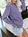 Orchidays Womens Casual Crewneck Sweatshirts Long Sleeve Cute Tunic Tops Loose Fitting Pullovers (A-Purple, XX-Large)