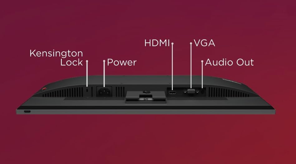 Image of Lenovo ThinkVision S22i-30 21.5 inches FHD Monitor, 1920x1080 Resolution, IPS Panel, WLED Backlight, 75Hz Refresh, 6ms VRB, 250 nits Brightness, 1xHDMI, 1xVGA, 1xAudio Out, Eyesafe 2.0, Raven Black