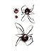 Produktbild Kashyk 5PC Spinne Tattoo Aufkleber, personalisierte Insekt temporäre Tattoo Aufkleber, wasserdicht und langlebig, umweltfreundlich, ungiftig, Körperkunst, Junggesellenabschied, Make-up