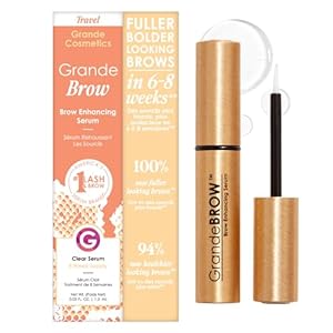 Grande Cosmetics GrandeBROW Brow Enhancing Serum For Fuller, Bolder, Looking Eyebrows – Brow Serum With Vitamins, Peptides, Antioxidants, Amino Acids, Cruelty-Free