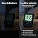 Digital Travel Alarm Clock - No Bells, No Whistles, Simple Basic Operation, Loud Alarm, Snooze, Small and Light, ON/Off Switch, 2 AAA Battery Powered, Black