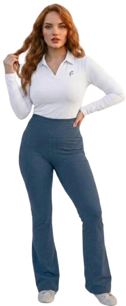 Women Polo T-Shirt with Flare Pant Co-Ord Set | Women Track Suit| Polo Collar Top with High Waist Bell Bottom Pants | Casual Lounge Wear Co Ord Set for Women |Travel Outfit/Stylish Tracksuit Set-image-38