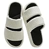 Corduroy/Fuzzy Open Toe House Slippers for Women with Arch Support