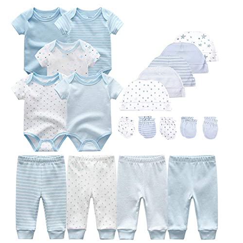Image of Chamie Newborn Baby Cute Design Bodysuit Short Sleeve One-Piece Baby Clothes for Boys and Girls