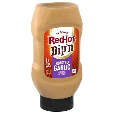 Frank's RedHot Dip'n Roasted Garlic Sauce, 12 fl oz (Pack of 6)