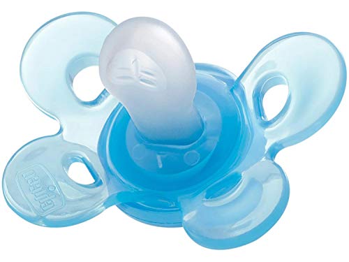 KIT Porta Chupeta Buba Azul + 01 Chupeta Chicco Comfort Azul 0-6 meses