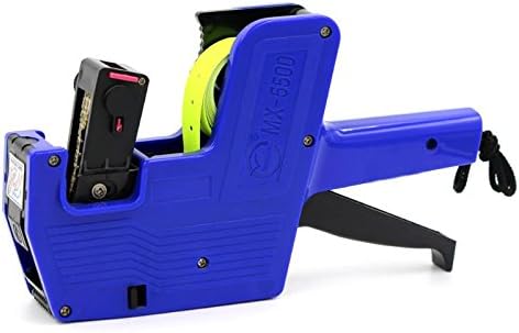 MX-5500 8 Digits EOS Price Tag Gun 5000 White Lines Labels 1 Ink Marker Handheld Sticker Label Pricing Gun