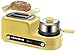 Produktbild 3-in-1 Frühstück Bahnhof Maschinenzentrum Retro Familie Elektro 2 Scheiben-Toaster-Maschine Edelstahl Multifunktions-Backofen Ei Bratpfanne Non-Stick Topf leicht zu bedienen leilims RVTYR