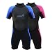 Ivation Kids Wetsuit - 3mm Thickness Premium Neoprene Short Youth Swim Wet Suit – Back Zipper Assist & Full UV Sun Protection