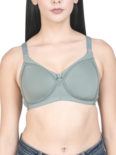 Image of Womens Seamless Padded Bra | Non Wired | Detachable Straps | Everyday Comfort | Full Coverage