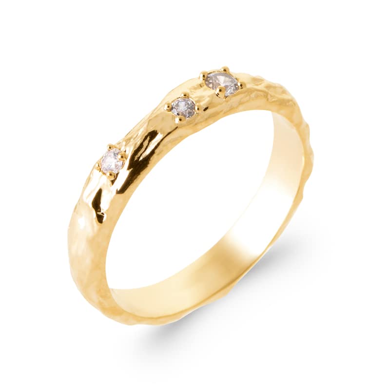 Bague alliance plaqué or 18k avec pochette velours pour offrir