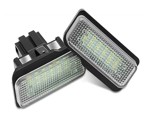 Luces etiqueta coche con tecnología LED blanca y alta visibilidad para Benz W211 W203