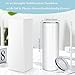 Icesip 50 Pack Sublimation Tumblers Blank 20 oz Straight Skinny Tumbler with Straw, Individually Boxed Sublimation Tumbler Cups Wholesale Blank White for Heat Transfer