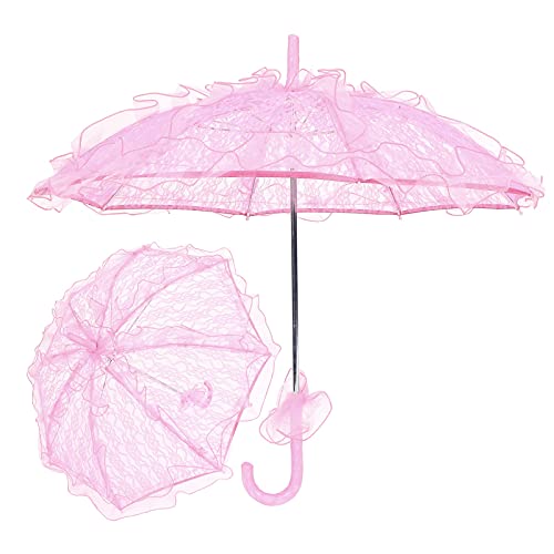 Guarda-chuva de Renda de Casamento Guarda-chuva de Noiva Vintage para Decoração de Foto Adereço Fant