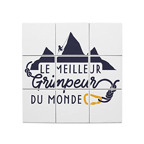 Carreaux Céramique Escalade haut de gamme, fresque murale 9 pièces 20x20 cm