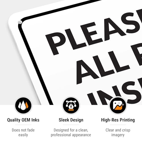 Image of Package Delivery Sign, Delivery Instructions Deliver All Package Inside Porch Sign, 10x14 Inches, Rust Free .040 Aluminum, Fade Resistant, Made in USA