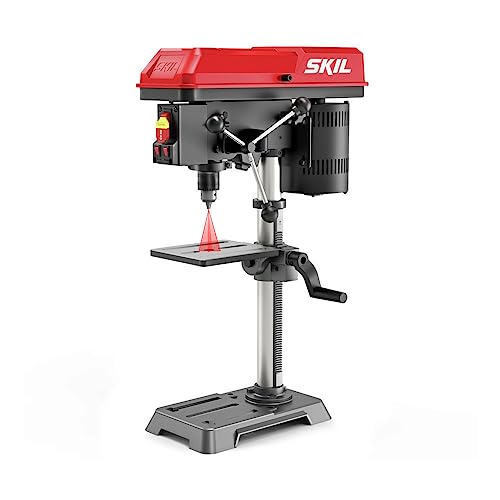 SKIL 6.2 Amp 10 In. 5-Speed Benchtop Drill Press with Laser Alignment…