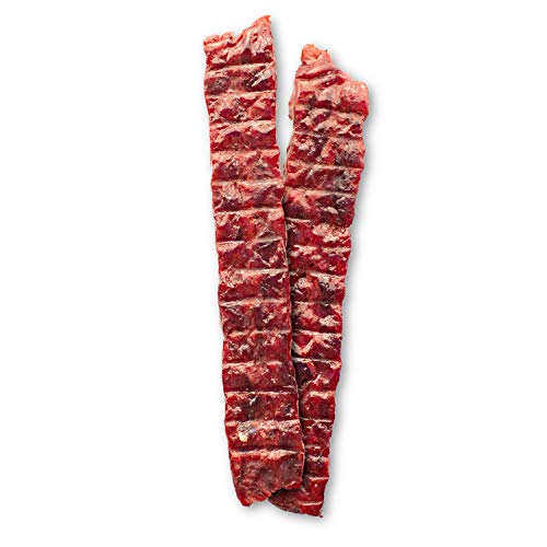 Image of Old Trapper Kippered Steak, Teriyaki Flavor, Two-Ounce Individually Wrapped Packages, Savory and Sweet Savory Meat Snack for Between Meal Bites, 22 Grams of Protein per Serving (Pack of 12)
