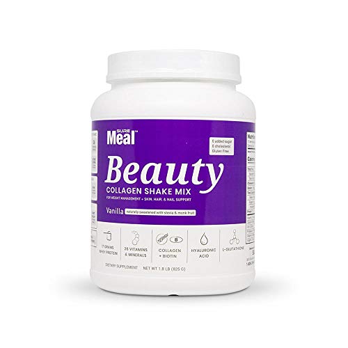 Sure Meal Beauty with Collagen & Ha Ultra Premium Nutritional Shake Mix - Net Weight 1.8 lb (825g)
