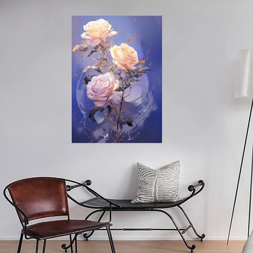 Tableau decoration 80x120cm sans cadre pour grand mur vide
