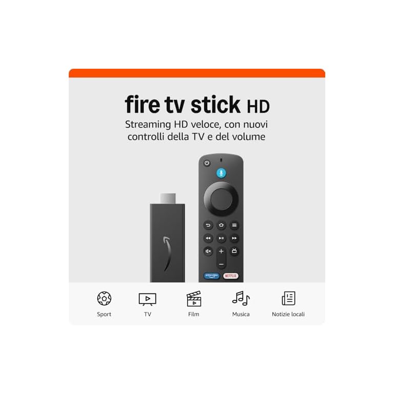 Amazon Fire TV Stick HD con Telecomando Vocale Alexa