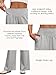 Anbech Women's Wide Leg Baggy Casual Sweatpants with Pockets, Tummy Control Casual Lounge Joggers, Soft Winter Warm 2026 Fashion Pants Light Grey