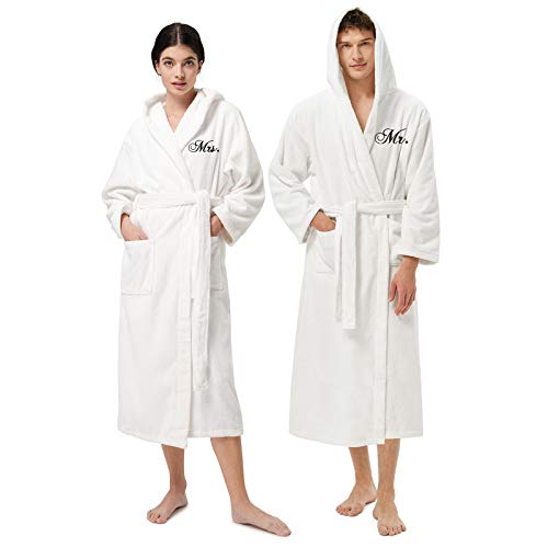 AW BRIDAL Mr and Mrs Robes for Couples Set of...