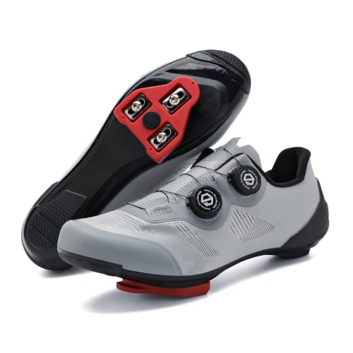 DUNPAI Unisex Cycling Shoes Compatible with Peloton Indoor Outdoor Road