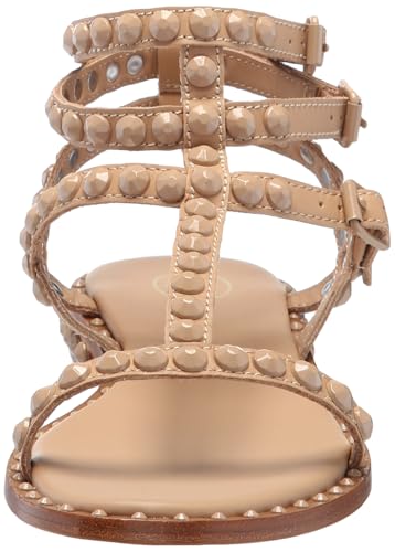 Image of Ash Play Bis Tonal-Studded Flat Sandal for Women, Chic Open-Toe Design, Comfortable Footbed, Durable Sole, Ideal for Casual Outfits