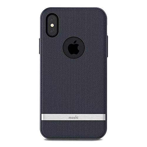 Moshi Vesta Funda para teléfono móvil 14,7 cm (5.8') Funda Blanda Azul - Fundas para teléfonos móviles (Funda Blanda, Apple, iPhone X, 14,7 cm (5.8') Azul)