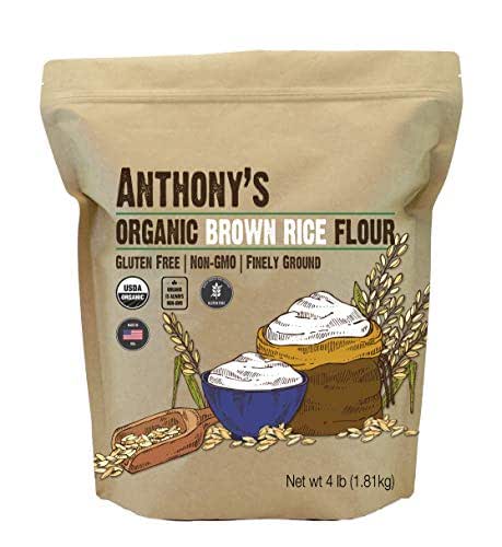 Anthony's Organic Brown Rice Flour, 4 Pound, Gluten Free, Product