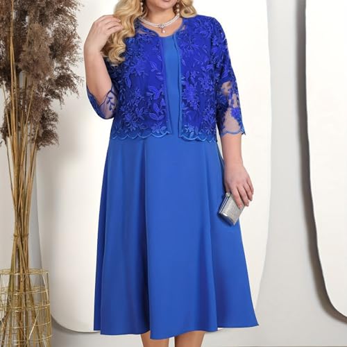 Robe de cocktail rétro à manches 3/4 idéale pour les mariages - 2