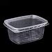 Produktbild (Packung mit 150 Stück) 250 ml Salatbehälter zum Mitnehmen Fast Food Einwegbox Kunststoffdeckel Lagerung