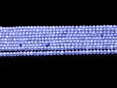 Perles tanzanite micro facettes AAA+ pour création joaillerie fine