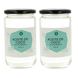 Packung mit 2 x deodoriertem Kokosöl Eco Planeta Gemüsegarten, 500 ml